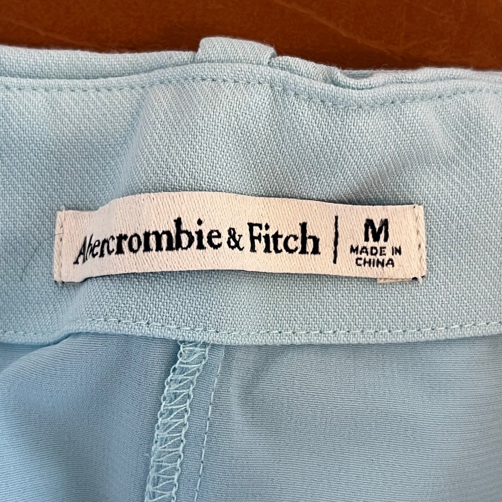 Abercrombie & Fitch Light Blue Skort Side Zip Mini Skirt Shorts Medium - Picture 8 of 11